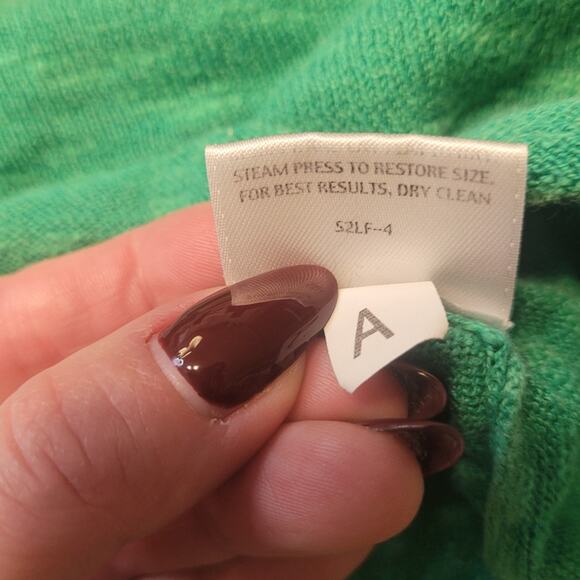 EILEEN FISHER Open-Front Linen/Cotton Cardigan PM – Green - Picture 8 of 8